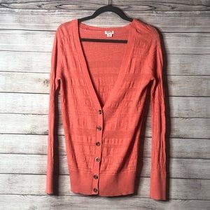 Mossimo Peach Cardigan